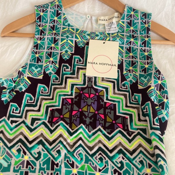 Mara Hoffman Multicolor Geometric Pattern Dress - Picture 6 of 13